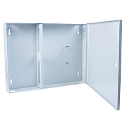 Cabeus FO-WL-16-SC/2LC/FC/ST-FP-K Кросс оптический настенный частично укомплектованный на 16 портов SC/LC duplex/FC/ST (Планка SC/2LC-2шт, планка FC/ST-2шт, планка-заглушка-1шт, сплайс-кассета-1шт, крышка для ску -1шт) серый RAL 7035