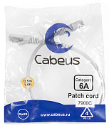 Cabeus PC-SSTP-RJ45-Cat.6a-0.5m-LSZH Патч-корд S/FTP, категория 6а (10G), 2xRJ45/8p8c, экранированны