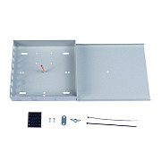 Cabeus FO-WL-8SC/2LC Кросс Распределительный Настенный Микро (с крышкой) до 8 портов SC/LC (duplex) (с ложементом+сплошная панель наружная) серый RAL 7035