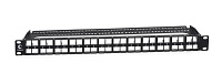 Cabeus PLBHD-48-1U Модульная патч-панель высокой плотности 19" (1U), 48 портов, для неэкранированных модулей, с задним кабельным организатором (без модулей)