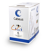 Cabeus UTP-4P-Cat.6-SOLID-LSZH Кабель витая пара UTP (U/UTP), категория 6, 4 пары 0,57мм (23 AWG), одножильный, LSZH (Low Smoke Zero Halogen) (305 м)