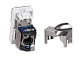 Cabeus KJ-RJ45-Cat.6-SH-180T-FP-L-22,5 Keystone Jack RJ-45(8P8C), 180 градусов, категория 6, экранированная, безинструментный монтаж, вставка Mosaic (арт.076563)