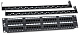 Cabeus PL-48-Cat.5e-Dual IDC Патч-панель 19" (2U), 48 портов RJ-45, категория 5e, Dual IDC, с задним кабельным организатором