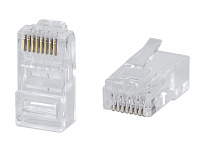 Cabeus 8P8C-C6 Разъем RJ-45 под витую пару, категория 6 , универсальный (для одножильного и многожильного кабеля)