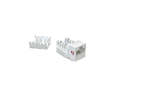 SYSMATRIX KJ 5EU090.SMTWH Вставка Keystone Jack RJ-45(8P8C), категория 5e, 110 IDC, заделка с помощью SMTOOL, белая