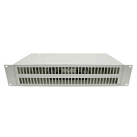 Cabeus FO-19-64DSC-T Кросс оптический стоечный, 19, до 64 портов DSC(QLC), сплошная панель, серый