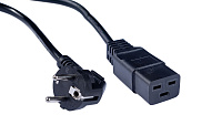 Cabeus PC-S22-IEC19-2.5-0.5M Кабель питания компьютера (Schuko+C19) (3x2.5), 0.5 м