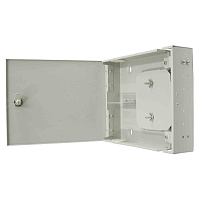 Cabeus FO-WL-8-SC/DLC-K-T Кросс оптический настенный,с замком, до 8 портов SC(DLC), ложемент - 1шт., серый