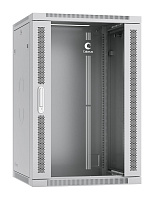 Cabeus SH-05F-18U60/60 Шкаф телекоммуникационный настенный 19" 18U 600x600x901mm (ШхГхВ) дверь стекло