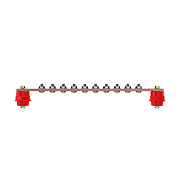 Cabeus CGB-ГЗШ-3.15-10 Главная шина заземления медная (CGB-ГЗШ) 3х15 мм, 10 подключений, 270 мм, ток 210 А