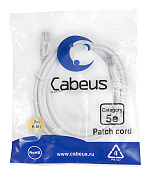 Cabeus PC-UTP-RJ45-Cat.5e-2m-WH Патч-корд UTP, категория 5e, 2 м, неэкранированный, белый