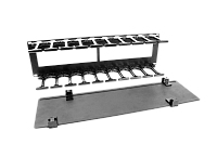 Горизонтальный кабельный органайзер с пластиковыми пальцами 19" 2U, ГКО-П-2-9005
