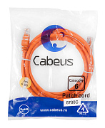 Шнур коммутационный Cabeus PC-UTP-RJ45-Cat.6-2m-OR Патч-корд UTP, категория 6, 2 м, неэкранированный, оранжевый