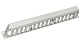 Cabeus JB07-1U-GY Кабельный органайзер 19" 1U с крышкой, металлический, цвет серый (RAL7035)