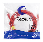 Cabeus PC-UTP-RJ45-Cat.5e-5m-RD Патч-корд UTP, категория 5e, 5 м, неэкранированный, красный