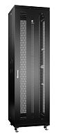 Cabeus ND-05C-42U60/60-BK Шкаф телекоммуникационный 19" напольный 42U 600x600x2055mm (ШхГхВ) передняя и задняя перфорированные двери, ручка с замком, цвет черный (RAL 9004)