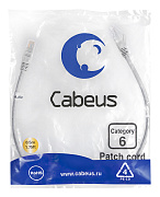 Cabeus PC-UTP-RJ45-Cat.6-0.5m Патч-корд UTP, категория 6, 0.5 м, неэкранированный, серый