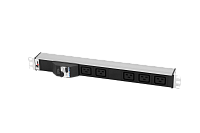 ЦМО R-32-5C19-A-440-K Блок розеток Rem-32 с авт., 5 IEC 60320 C19, 32А, алюм., 19", колодкаб R-32-5C19-A-440-K