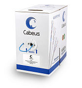 Cabeus UTP-4P-Cat.5e-SOLID-BL Кабель витая пара UTP (U/UTP), категория 5e, 4 пары 0,51мм (24 AWG), одножильный, cиний (305 м)