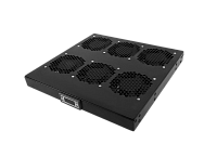 ЦМО R-FAN-6K-1U-9005 Модуль вентиляторный 19" 1U, 6 вентиляторов, регул. глубина 390-750 мм  с контроллером, черный