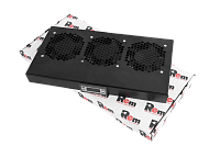 ЦМО R-FAN-3K-1U-9005 Модуль вентиляторный 19" 1U, 3 вентилятора, регул. глубина 200-310 мм с контроллером, черный