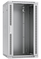 Cabeus SH-05F-22U60/60-R Шкаф телекоммуникационный настенный разобранный 19" 22U 600x600x1082mm (ШхГхВ) дверь стекло, цвет серый (RAL 7035)