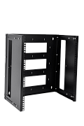 ЦМО КНО-М-9U-9005 Кронштейн телекоммуникационный настенный 9U, регулируемая глубина 300-450 мм, цвет черный, КНО-М-9U-9005