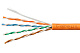 Cabeus UTP-4P-Cat.5e-SOLID-LSZH-OR-LIGHT-20 Кабель витая пара UTP (U/UTP), категория 5e, 4 пары 0,48мм (24 AWG), одножильный, LSZH, нг(А)-HF, оранжевый, (20 м)