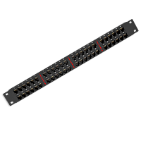 SYSMATRIX 5PP4802U102 Патч-панель UTP, 19", 48 портов RJ45, cat.5е, 1U, Krone Type, "L"