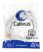 Cabeus PC-UTP-RJ45-Cat.5e-3m-WH Патч-корд UTP, категория 5e, 3 м, неэкранированный, белый