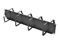 ЦМО ГКО-2-9-9005 Органайзер кабельный горизонтальный двусторонний 19" 2U, 9 колец, цвет черный ГКО-2-9-9005