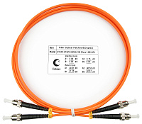 Cabeus FOP-62-ST-ST-1,5m Шнур оптический duplex ST-ST 62,5/125 mm 1,5м LSZH