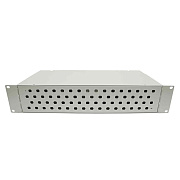 Cabeus FO-19-64FC-T Кросс оптический стоечный, 19, до 64 портов FC(ST), сплошная панель, серый