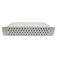 Cabeus FO-19-64FC-T Кросс оптический стоечный, 19, до 64 портов FC(ST), сплошная панель, серый