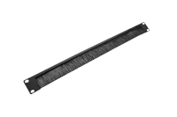 Организатор коммутационных шнуров ЦМО, 19", 1HU, 43,8х482,6х18,5 мм (ВхШхГ), горизонтальный, с щеточным вводом для кабеля, для кабеля, цвет: серый