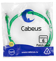 Cabeus PC-UTP-RJ45-Cat.6-1.5m-GN Патч-корд UTP, категория 6, 1,5 м, неэкранированный, зеленый