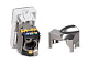 Cabeus KJ-RJ45-Cat.6a-SH-180T-FP-L-22,5 Keystone Jack RJ-45(8P8C), 180 градусов, категория 6a, экранированная, безинструментный монтаж, вставка Mosaic (арт.076573)