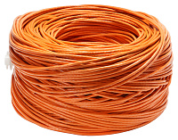 Cabeus UTP-4P-Cat.5e-SOLID-LSZH-OR-LIGHT Кабель витая пара UTP (U/UTP), категория 5e, 4 пары 0,48мм (24 AWG), одножильный, LSZH, нг(А)-HF, оранжевый
