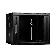 Cabeus SH-05F-9U60/60-BK Шкаф телекоммуникационный настенный 19" 9U 600x600x501mm (ШхГхВ) дверь стек