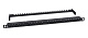 Cabeus PLHD-24-Cat.6-Dual-180-0,5U Патч-панель высокой плотности 19" (0,5U), 24 порта RJ-45, категория 6, Dual IDC,180 градусов, с задним кабельным организатором
