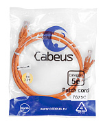 Cabeus PC-UTP-RJ45-Cat.5e-1m-OR Патч-корд UTP, категория 5e, 1 м, неэкранированный, оранжевый