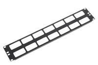 ЦМО ГКО-О-2-9005 Органайзер кабельный горизонтальный 19" 2U с окнами для кабеля , цвет черный ГКО-О-2-9005
