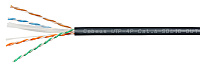 Cabeus UTP-4P-Cat.6-SOLID-OUT-LSZH-UV Кабель витая пара UTP (U/UTP), категория 6, 4 пары (23 AWG), одножильный, для внешней прокладки (+75 C - -40), LSZH-UV (305 м)