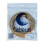 Cabeus UTP-4P-Cat.5e-SOLID-YL-25 Кабель витая пара UTP (U/UTP), категория 5e, 4 пары (24 AWG), одножильный, PVC нг(А)-LS, желтый (25 м)