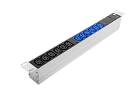ЦМО R-32-12C13-I-440-K Блок розеток Rem-32 с инд., 12 IEC 60320 C13, 32А, алюм., 19", колодка, R-32-12C13-I-440-K