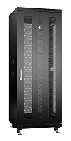 Cabeus ND-05C-32U60/60-BK Шкаф телекоммуникационный 19" напольный 32U 600x600x1610mm (ШхГхВ) передняя и задняя перфорированные двери, ручка с замком, цвет черный (RAL 9004)