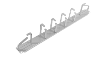 ЦМО ГКО-1-6 Органайзер кабельный горизонтальный 19" 1U, 6 колец, ГКО-1-6
