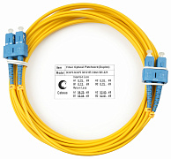 Cabeus FOP(d)-9-SC-SC-5m Шнур оптический duplex SC-SC 9/125 sm 5м LSZH