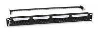 Cabeus PL2-24-Cat.6-Dual IDC Патч-панель 19" (1U), 24 порта RJ-45, категория 6, Dual IDC, с задним кабельным организатором, new
