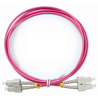 Cabeus FOP-50-OM4-SC-SC-1,5m Шнур оптический duplex SC-SC 50/125 mm OM4 1,5м LSZH